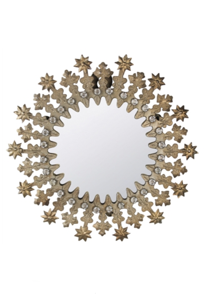 Sutro Mirror - Small Wall Mirror for Bathroom, Bedroom & Entryway | Elegant Home Decor & Functional Vanity Mirror for Makeup & Grooming