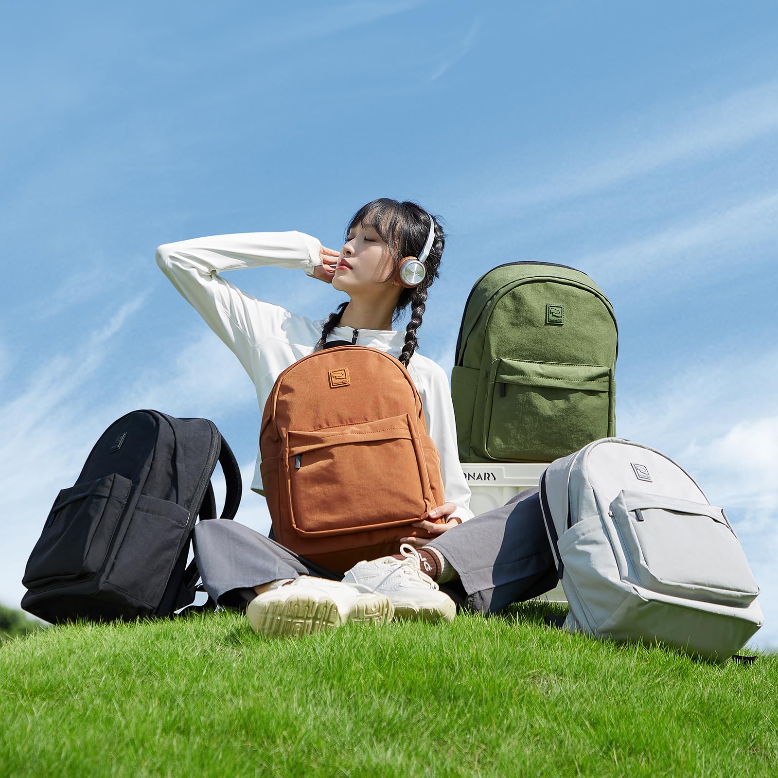 Lightweight Water-Resistant Travel Backpack for Men & Women - Airplane Approved Carry-On Personal Item Daypack (Rock Grey) | Perfect for Business Trips, Weekend Getaways & Daily Commute