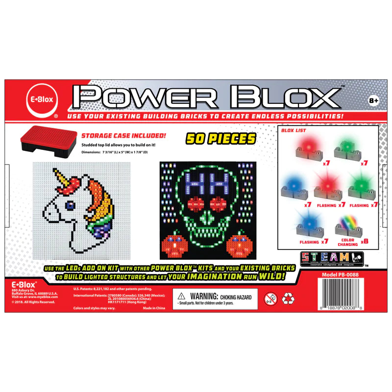 Power Blox™ LED Add-On Set - Brighten Your Space with Customizable Lighting for Home, Office, and Gaming Setup