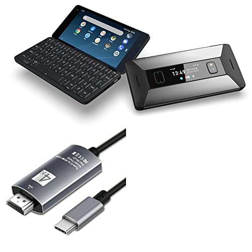 BoxWave USB Type-C to HDMI Cable (6 ft) for Planet Computers Cosmo Communicator - SmartDisplay Cable - Jet Black - Perfect for Presentations, Home Theater & Office Use