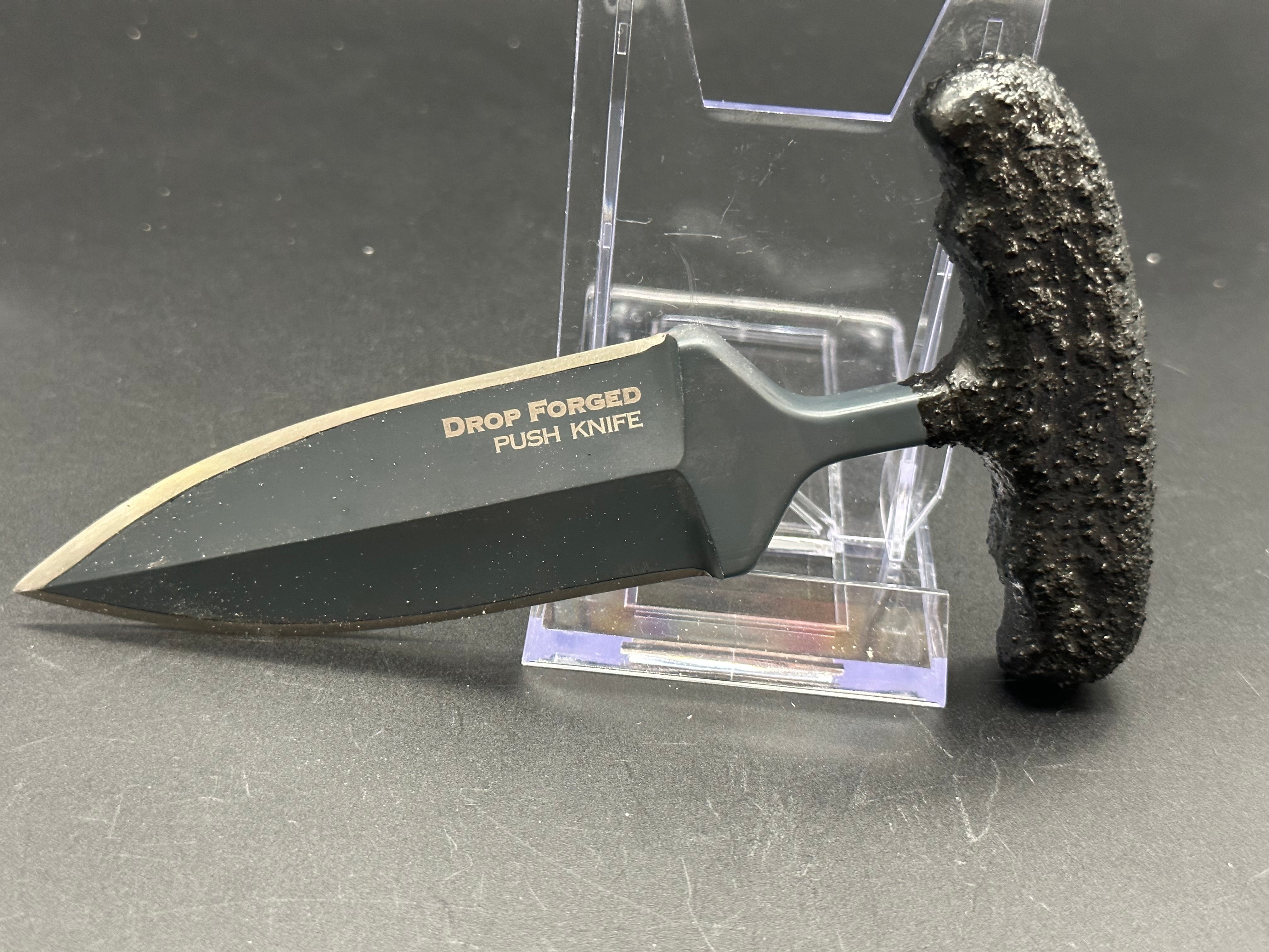 Cold Steel Drop Forged Push Knife - Tactical Self Defense Tool for Outdoor Survival, Camping & EDC (Everyday Carry) | Durable Full Tang Construction | Perfect for Hunting, Hiking & Emergency Situations