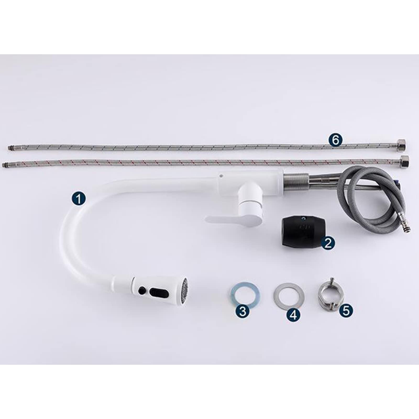 Stainless Steel Pull Out Kitchen Faucet - Hot/Cold Water for Cooking & Cleaning