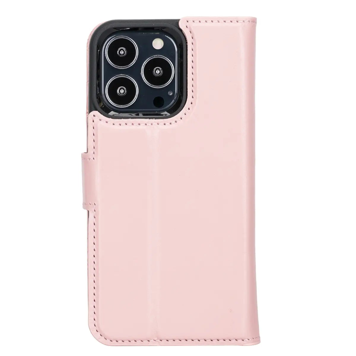 Pink Leather Wallet Case for iPhone 13 Pro Max - Slim Protective Cover with Card Slots & RFID Blocking - Perfect for Everyday Use, Travel & Shopping