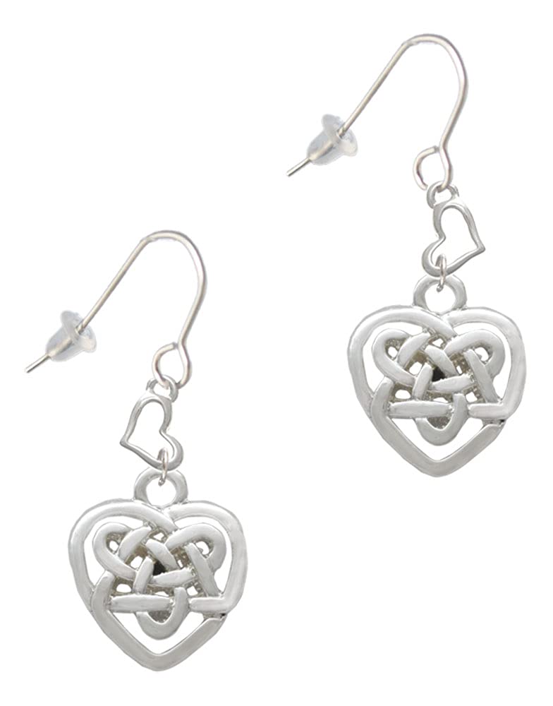 Delight Jewelry Sterling Silver Celtic Heart Knot Stud Earrings for Women - Perfect for Weddings, Anniversaries & Romantic Gifts