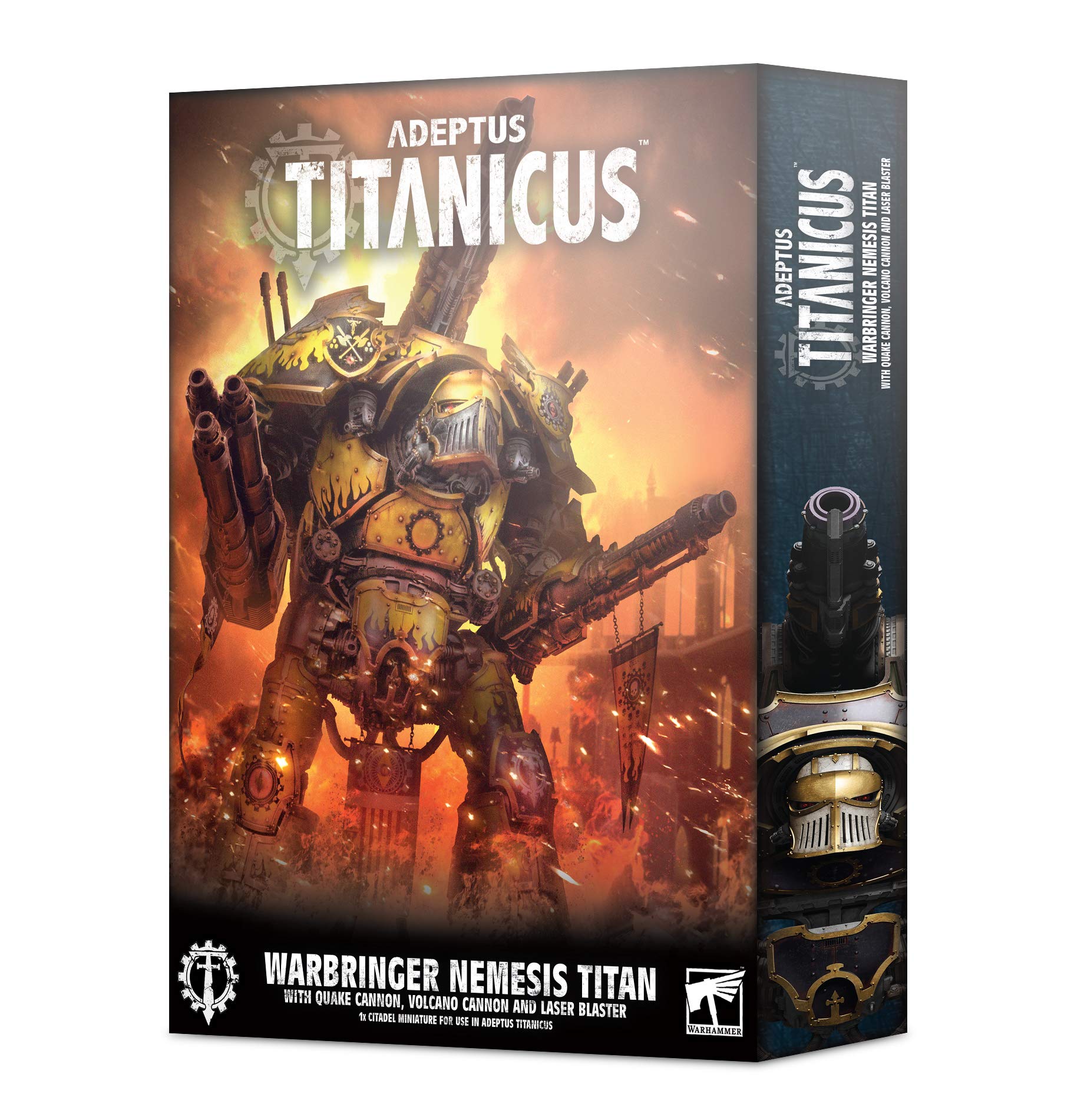 Games Workshop Adeptus Titanicus Warbringer Nemesis Titan with Quake Cannon - Epic Miniature War Game Model for Tabletop Battles & Collectors