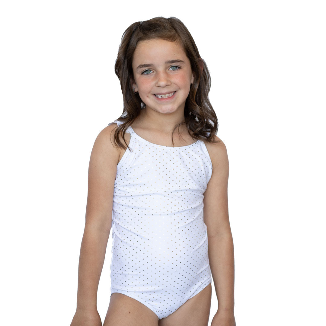 Girls Ruffle Strap One Piece Swimsuit - Cute Swimwear for Toddler & Kids - Perfect for Beach, Pool & Summer Vacations