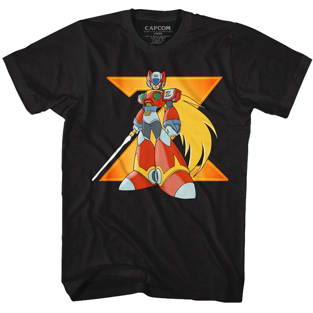 **Mega Man Big Zero Graphic T-Shirt for Men - Retro Gaming Tee - American Classics Short Sleeve Cotton Shirt - Perfect for Cosplay, Gaming Events & Casual Wear**