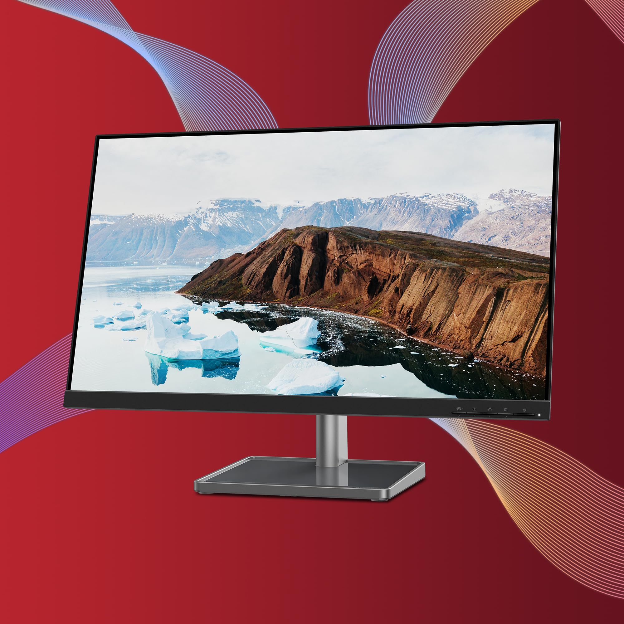 Lenovo L27m-30 27 Inch FHD IPS Monitor (1920x1080) - 75Hz Refresh Rate, 4ms Response Time, AMD FreeSync, HDMI/VGA/USB-C Ports, Built-in Speakers & Microphone - Adjustable Stand with Pivot & Metal Base - Includes Webcam & Eyesafe Technology - Perfect for Home Office, Gaming & Video Conferencing