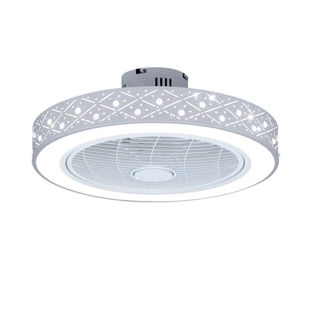 22-inch Dimmable LED Ceiling Fan with Remote - Pineapple Bead Cage Design, Adjustable Brightness for Bedroom, Living Room & Office - Energy Efficient Quiet Cooling Fan with Modern Lighting
