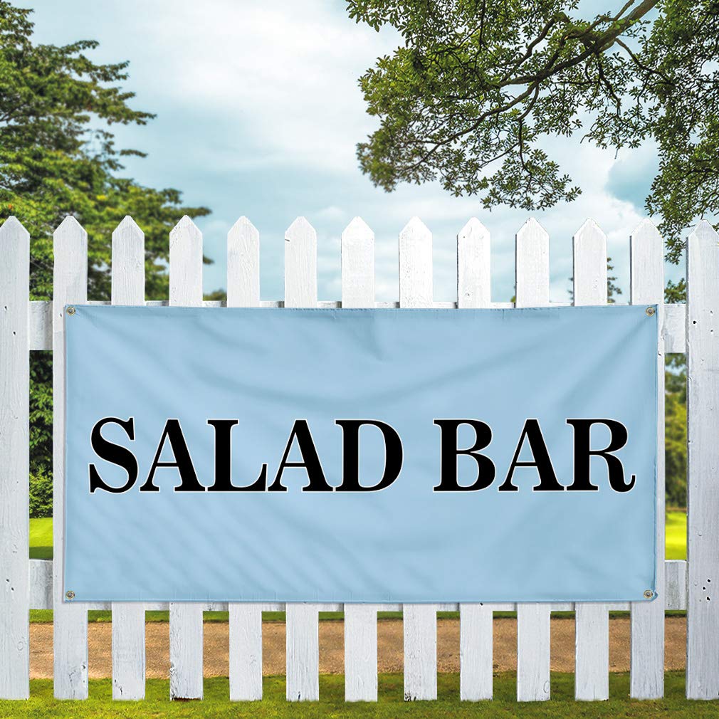 Vinyl Banner 16x40 Inches - Weatherproof Outdoor Advertising for Restaurants & Food