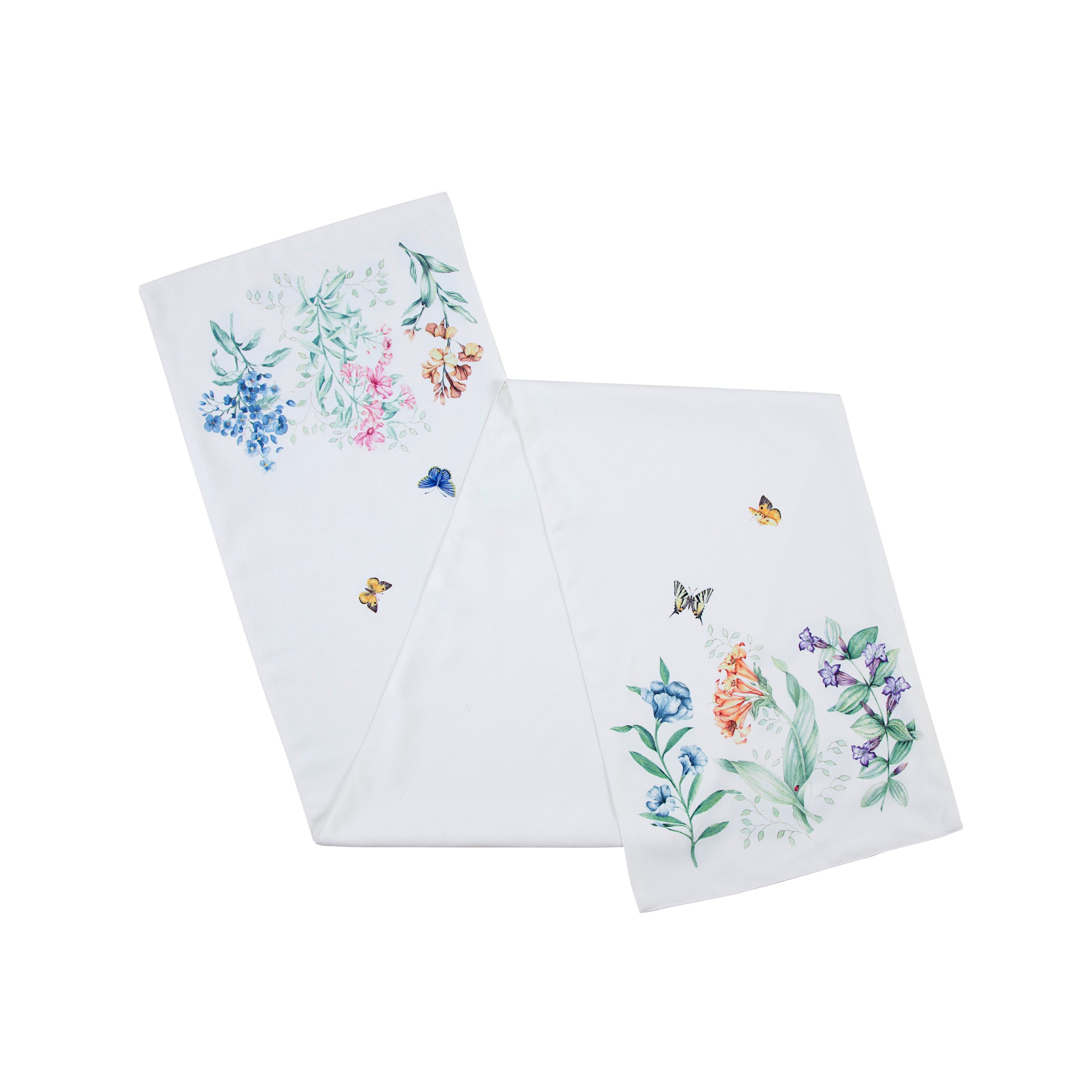 Butterfly Meadow Garden Runner Rug - Floral Butterfly Design Non-Slip Floor Mat for Home Decor, Living Room, Bedroom, Patio - Perfect for Spring and Summer Decorations
