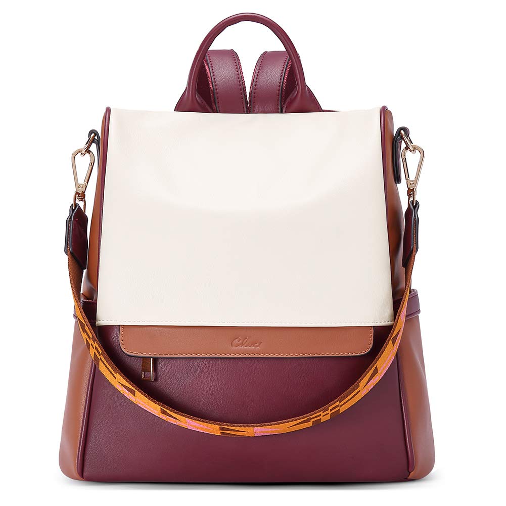 CLUCI Women's Leather Backpack Purse - Large Fashion Designer Travel Shoulder Bag for College, Work & Daily Commute | Stylish & Durable Ladies Handbag