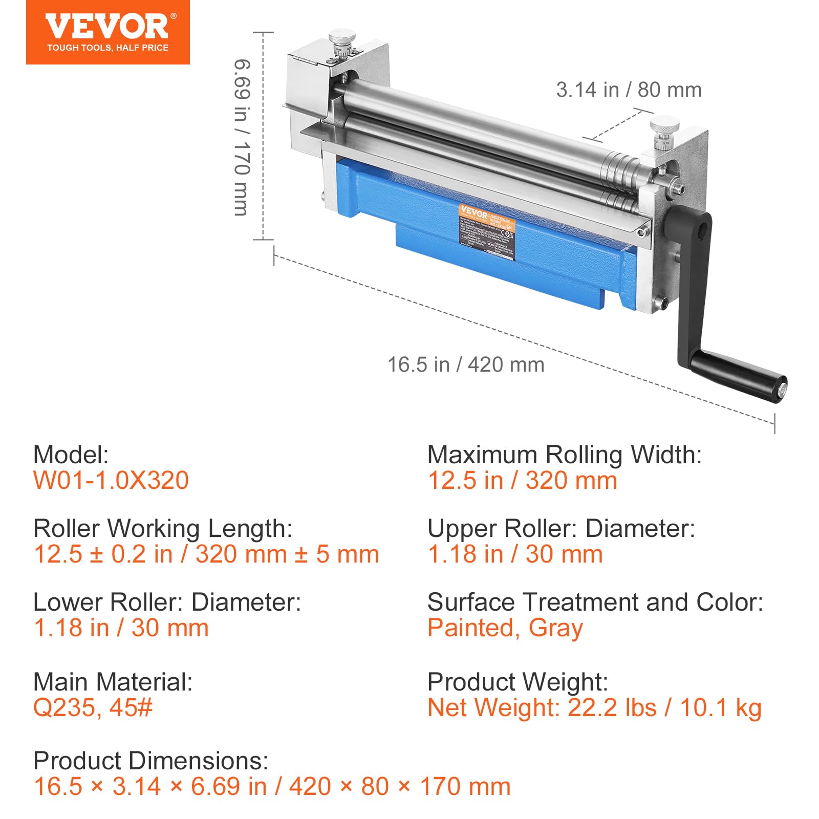 VEVOR 12.6