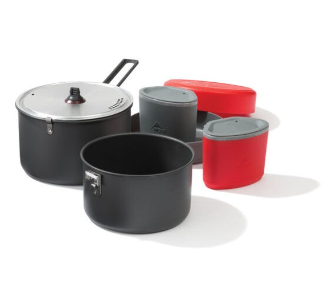 MSR Quick 2 Cook Set System - Lightweight Camping Cookware for Backpacking, Hiking & Outdoor Adventures