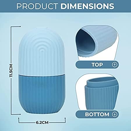 **Ice Roller for Face & Body - Cooling Massager for Puffy Eyes, Neck & Skin Tightening - Portable, Unbreakable & Reusable for Glowing Skin - Perfect for Home, Travel & Post-Workout Recovery**