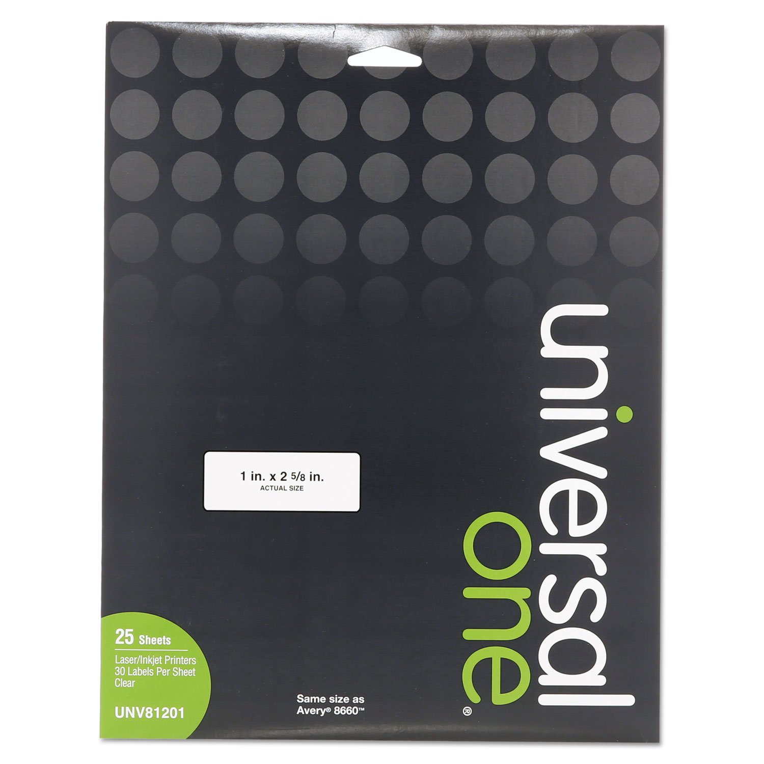 UNV81201 - Universal Inkjet Printer Labels - 8.5