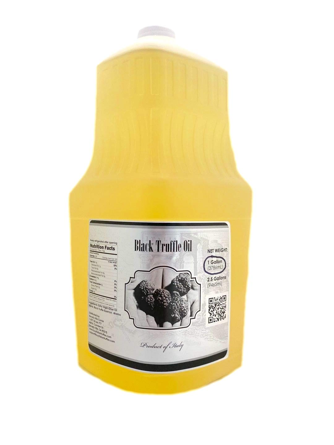 Premium Black Truffle Oil - 1 Gallon Bulk Size for Restaurants & Catering | Gourmet Cooking, Pasta, Pizza & Salad Dressing | High-Quality Culinary Truffle Infused Oil