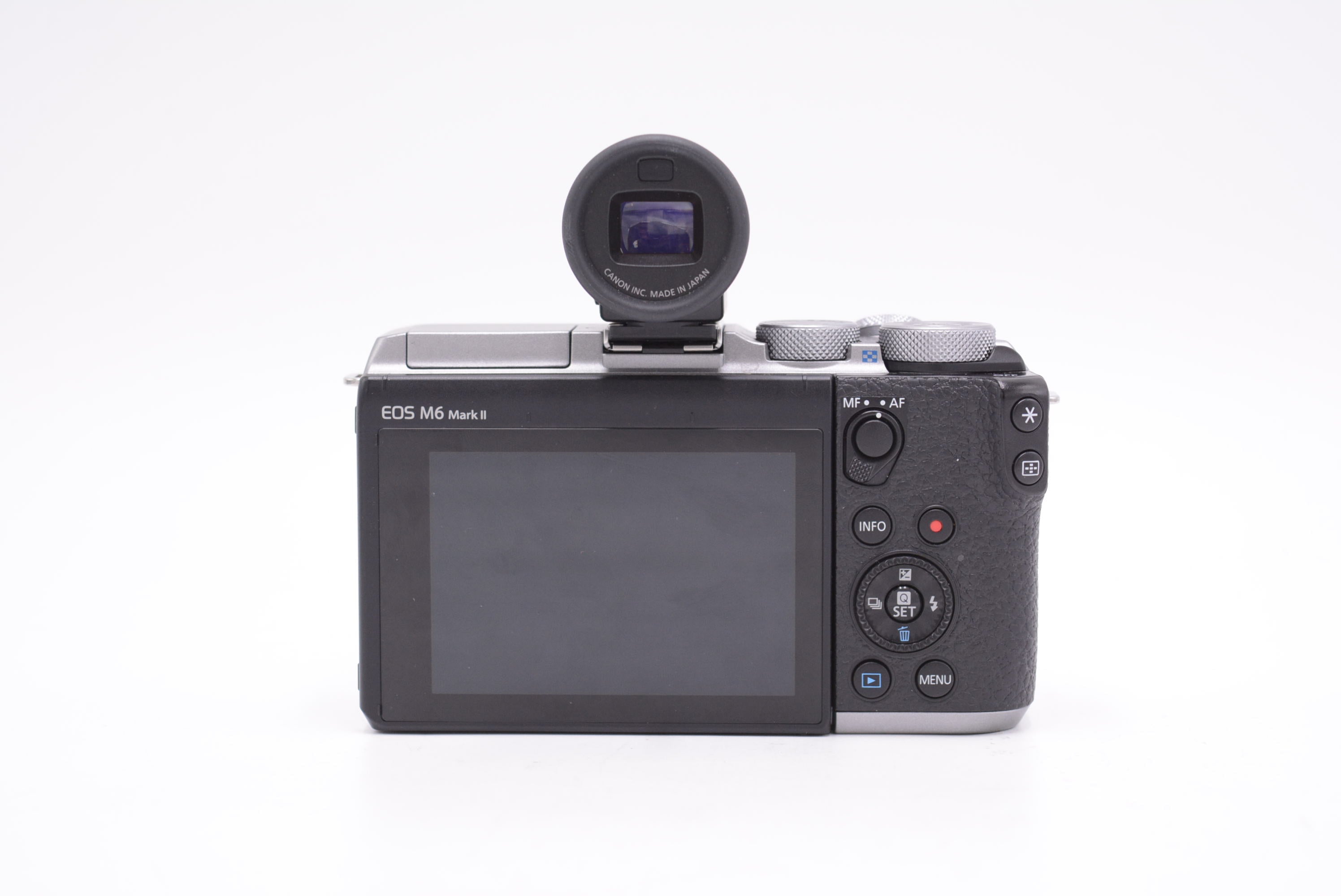 Canon EOS M6 Mark II Mirrorless Camera with EF-M 15-45mm f/3.5-6.3 Lens & EVF-DC2 Viewfinder - Perfect for Travel Photography, Vlogging & Street Shooting (Used)