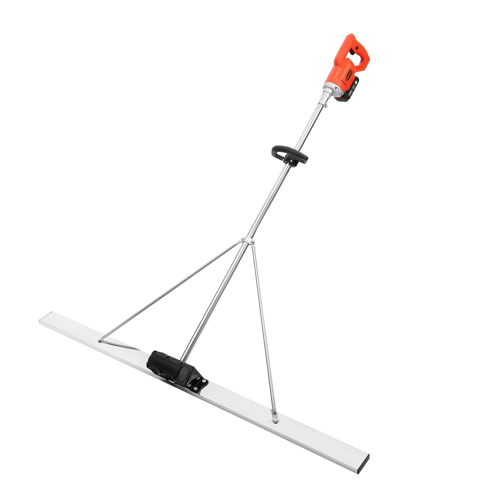Electric Cordless Concrete Vibratory Screed Kit - Power Concrete Finishing Tool with Vibrating Machine for Road Construction & Site Work | Perfect for Driveways, Sidewalks & Slab Leveling