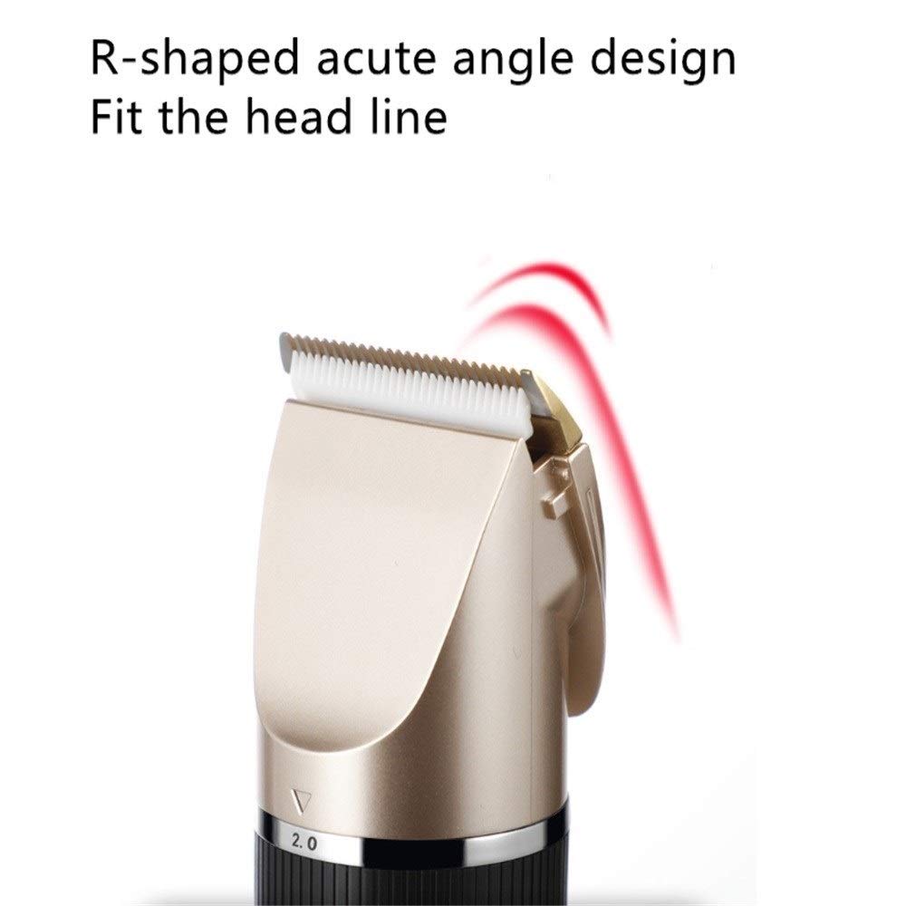 Professional Rechargeable Electric Hair Clipper for Adults & Kids - Cordless Hair Trimmer with Fade Settings, Quiet & Smooth Shaving - Perfect for Home Haircuts, Beard Trimming & Grooming