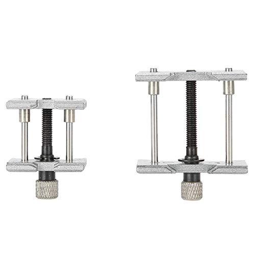 Premium Watch Movement Holder - 2 Seat Metal Watch Repair Tool for Watchmakers & DIY Enthusiasts | Secure Movement Clamping for Watch Maintenance & Precision Adjustments | Ideal for Watch Repair Shops, Hobbyists & Professional Horologists