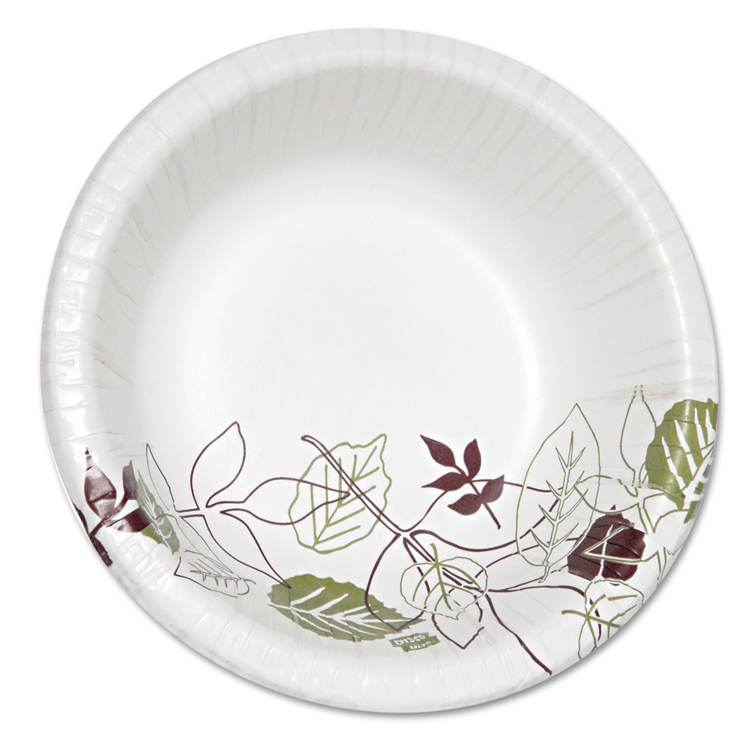 Dixie Ultra SX20PATH Heavyweight Paper Bowls - 20oz, 500 Count (Green/Burgundy) | Eco-Friendly Disposable Bowls for Parties, Picnics & Catering