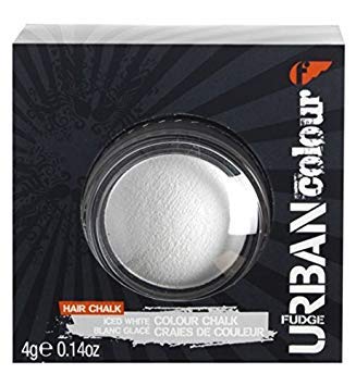 Fudge Urban Hair Chalk Temporary Color - White 4g | Washable & Non-Damaging Hair Dye for Parties, Halloween & Cosplay | Vegan & Cruelty-Free Hair Color for Kids & Adults