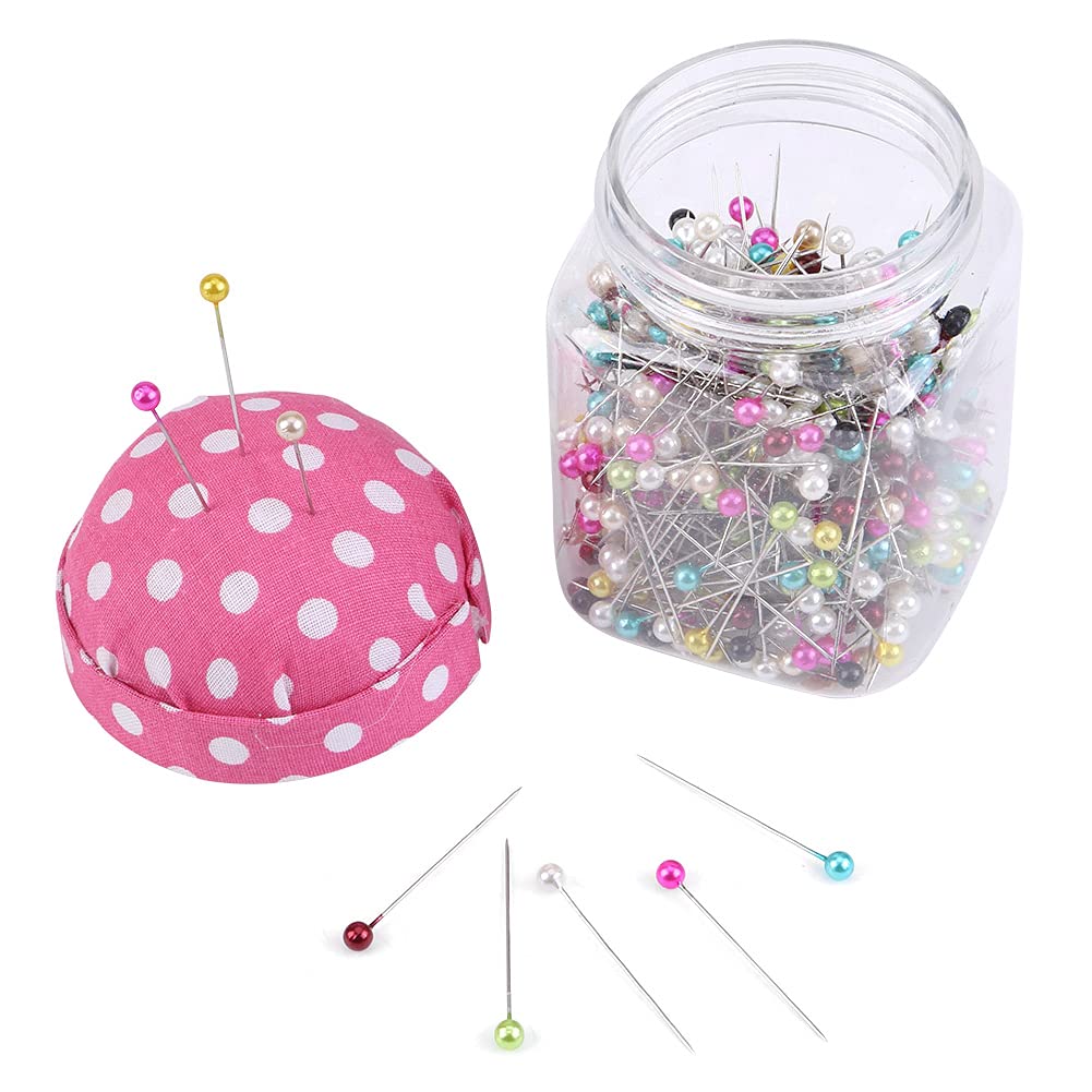 Sewing Pins for Quilting & Crafting - Smooth Shaft Dressmaking Pins in Plastic Box