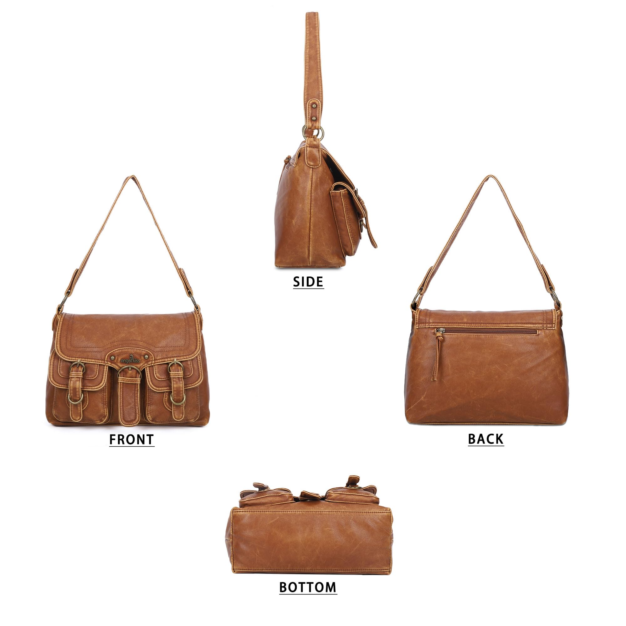 Angel Kiss Vegan Leather Handbags for Women - Crossbody, Hobo & Tote Purses | Stylish Satchel Bags for Work, Travel & Everyday Use