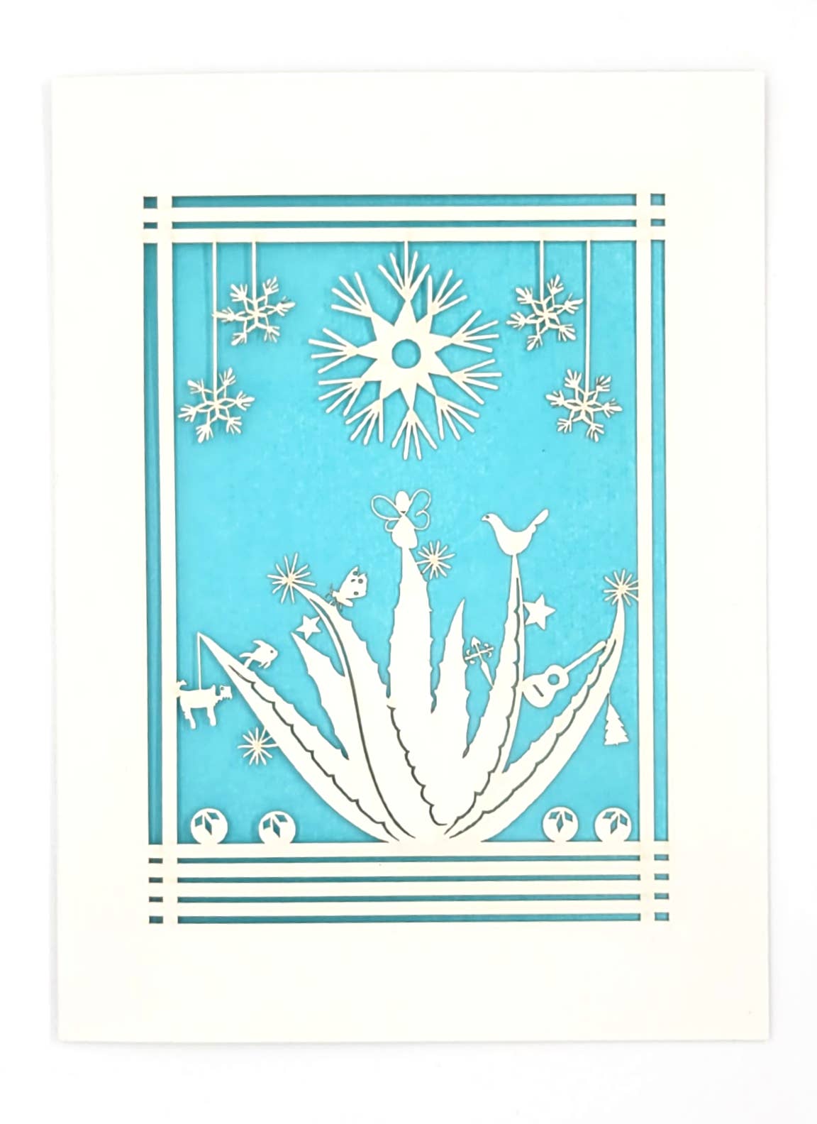 Premium Agave Holiday Greeting Cards - A7 Size 5.125'' x 7'' - Vibrant Orange Color - Perfect for Christmas, Thanksgiving & New Year Celebrations