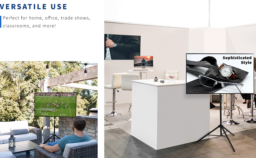 VIVO Adjustable TV Floor Stand for Flat Screen TVs 32