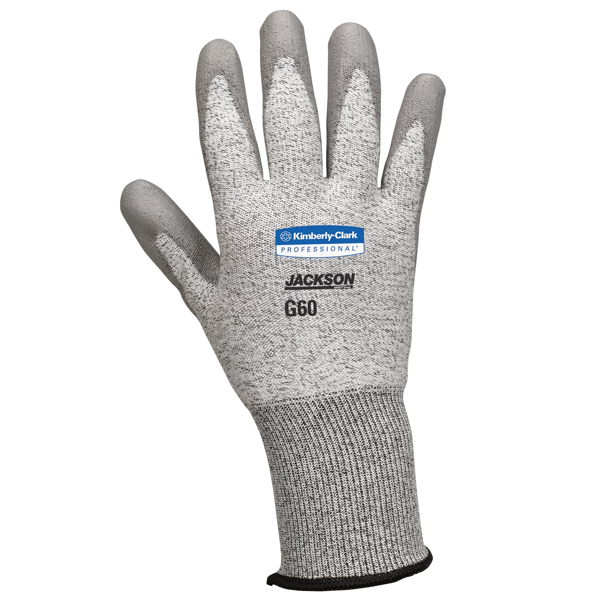 KLEENGUARD Jackson Safety G60 Level 3 Cut Resistant Work Gloves (13823) - Grey & Salt & Pepper, Small, 12 Pairs/Bag - Durable Protection for Construction, Manufacturing & Industrial Use