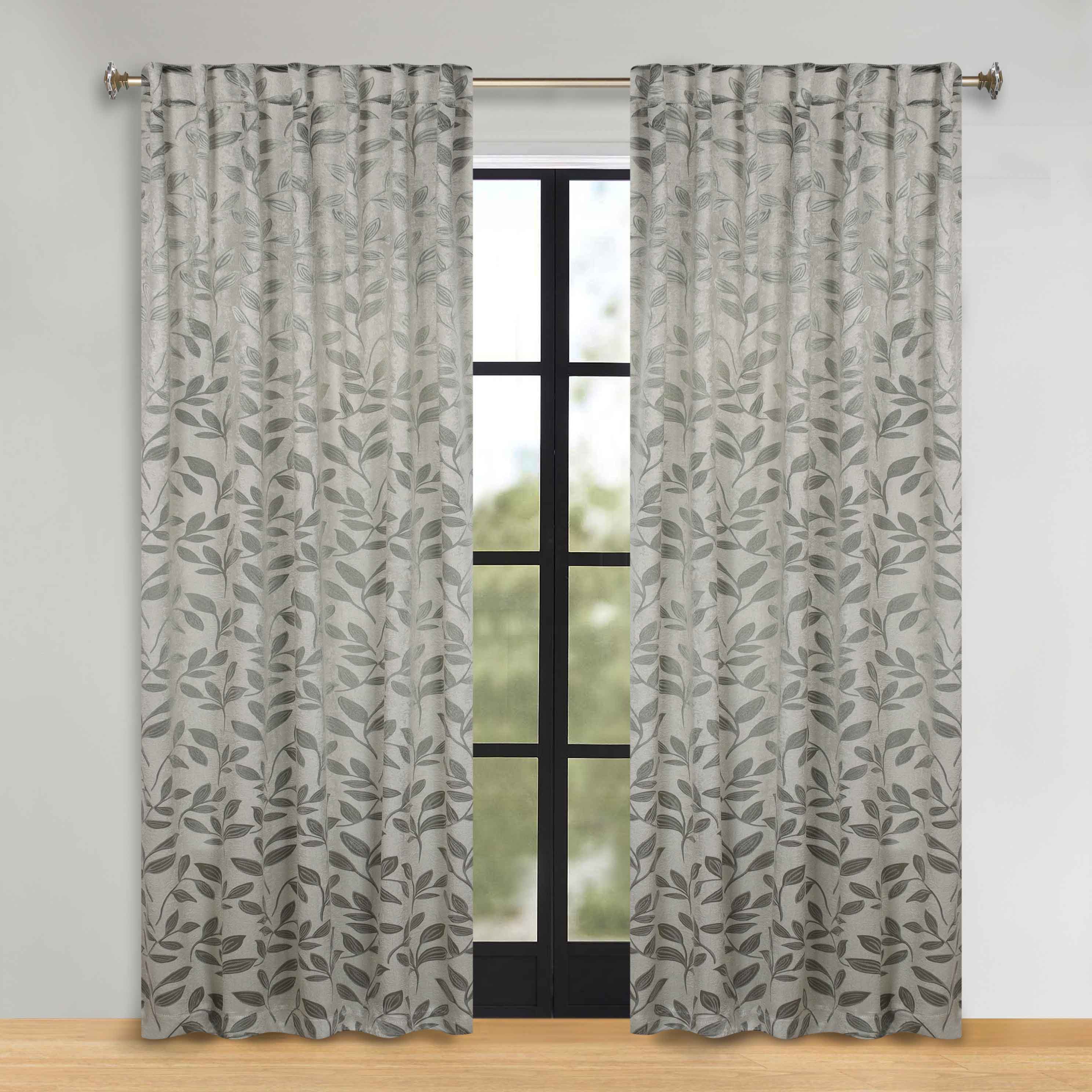 Premium Blackout Curtains for Bedroom - Super Soft Thermal Insulated Room Darkening Drapes with Back Tab Design (Set of 2 Panels) - Perfect for Nursery, Home Theater & Shift Workers