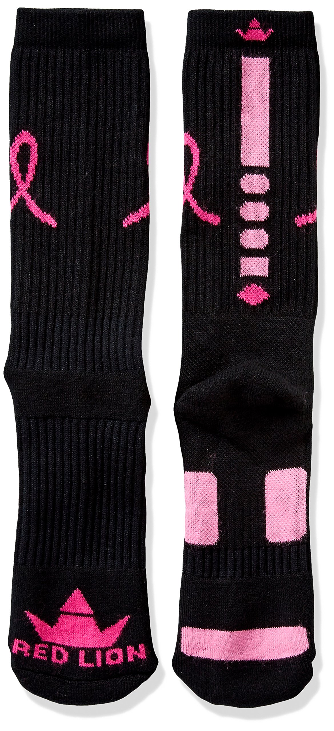 Red Lion Ribbon Legend 2.0 Breast Cancer Awareness Socks - Comfortable & Supportive Pink Ribbon Socks for Women, Survivors & Supporters - Perfect for Fundraisers, Walks & Everyday Wear