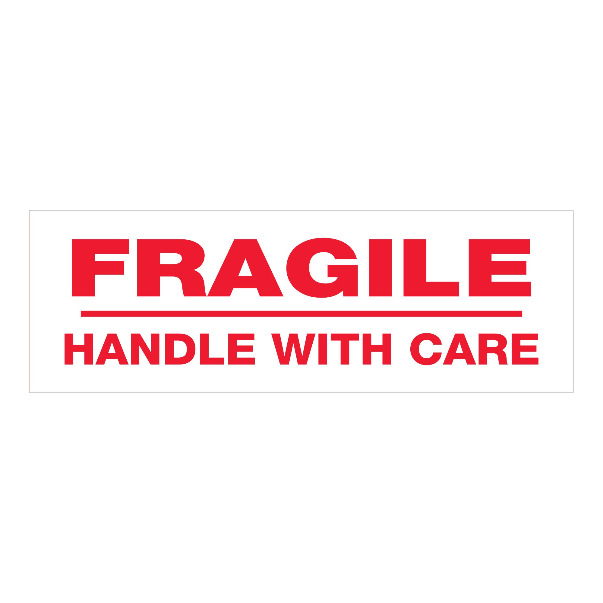 Tape Logic 2 Inch x 55 Yards Fragile Handle with Care Pre-Printed Packing Tape - 2.2 Mil Thick Red/White - 36 Pack for Secure Shipping, Moving Boxes & Package Protection | Ideal for Home, Office & E-Commerce Businesses