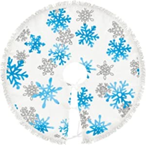Blue Grey Snowflakes