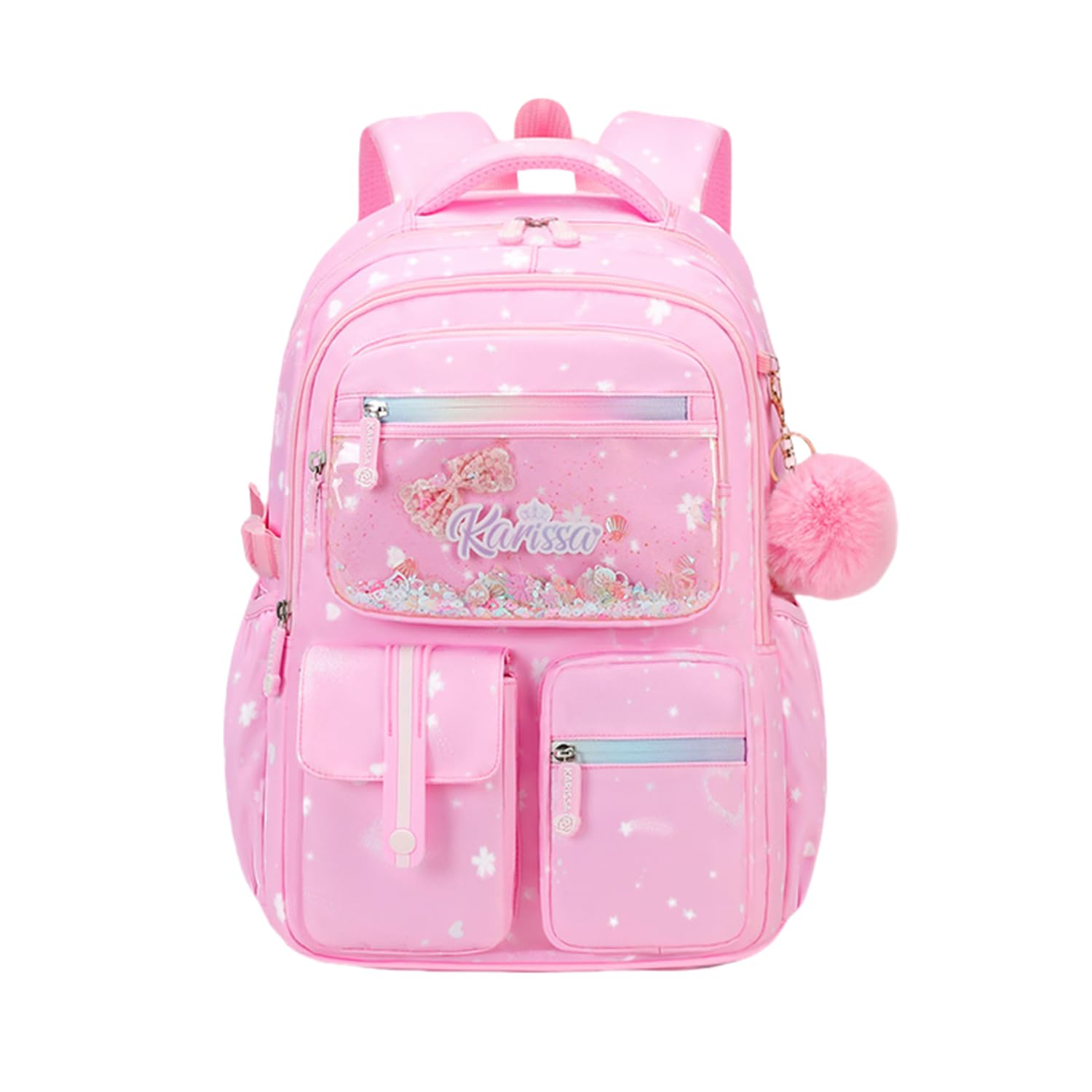 Waterproof Pink Backpack for Girls - Cute Elementary School Bookbag for Pre-K to 5th Grade | Perfect for School, Travel & Daily Use