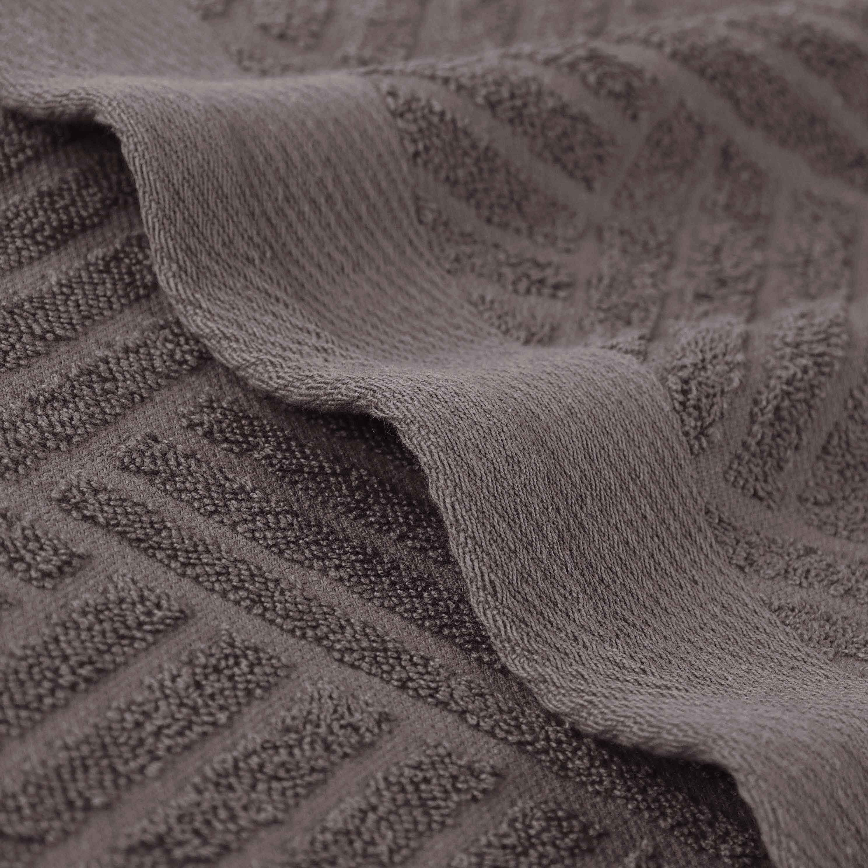 Luxury 6-Piece Egyptian Cotton Towel Set - Basketweave Jacquard & Solid Design - Ultra Soft & Absorbent Bath Towels for Spa, Hotel, or Home Use