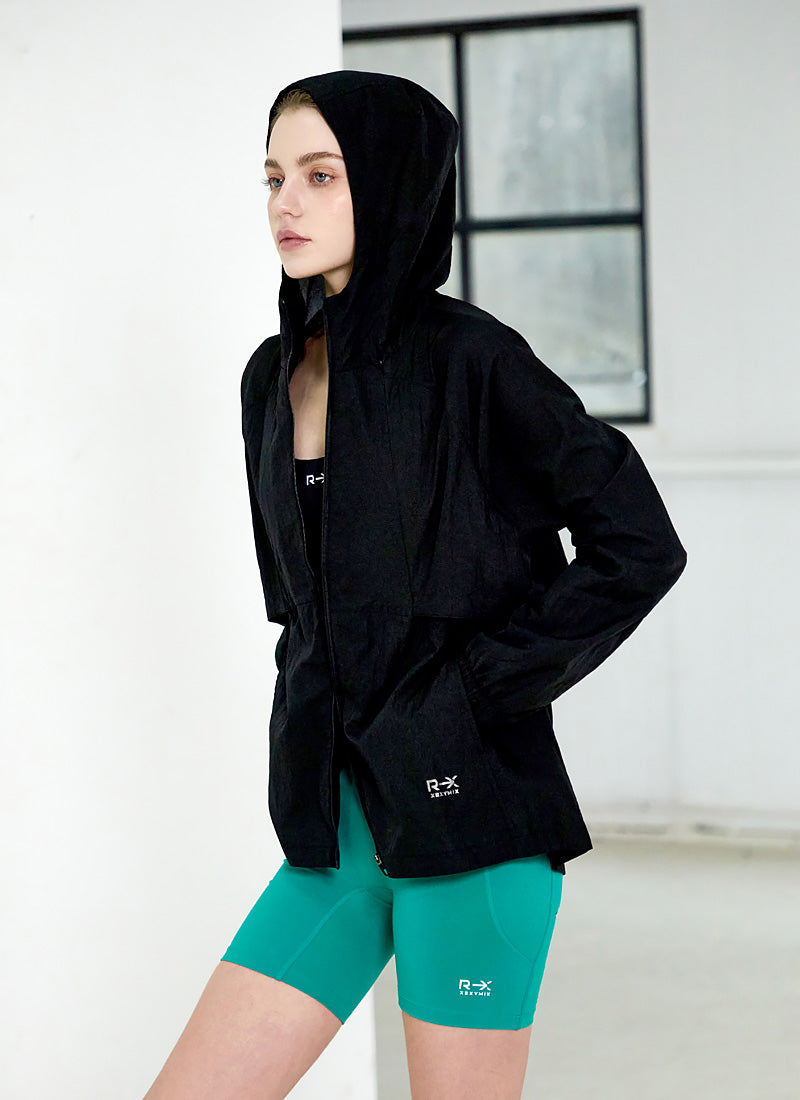 RX Airflow Windbreaker Jacket - Lightweight & Water-Resistant Outdoor Running Jacket for Men & Women - Perfect for Hiking, Jogging, and Travel