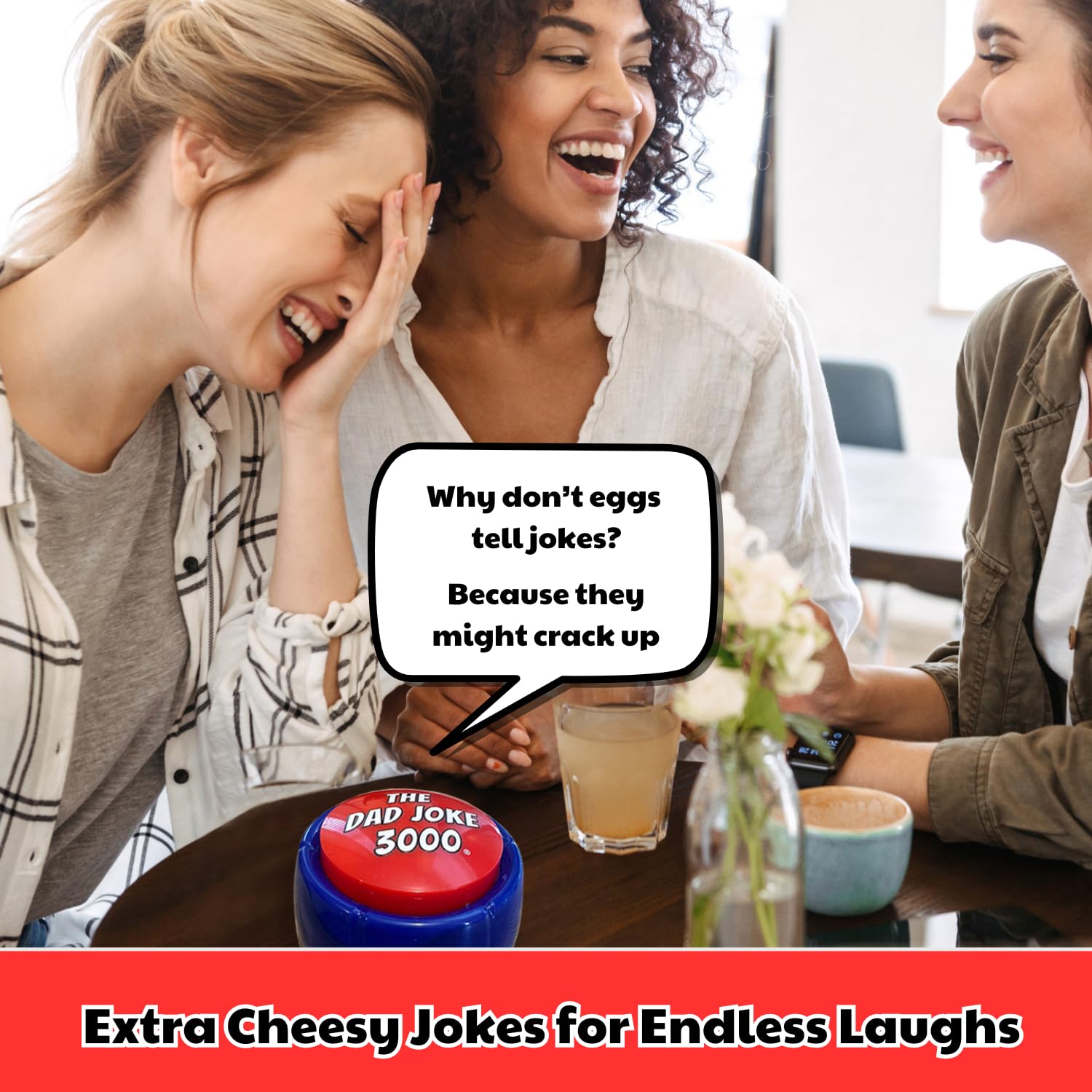Funny Dad Jokes Button - 75+ Hilarious Jokes with One Push - Perfect Gift for Dad, Father's Day, Birthday & White Elephant Gifts - Great for Parties, Office Gags & Family Gatherings
