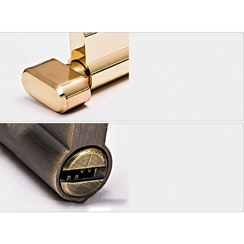 Silent Bearing Door Knob Lever - Gold Handle for Indoor & Hallway - Left/Right Handed - Perfect for Homes & Offices