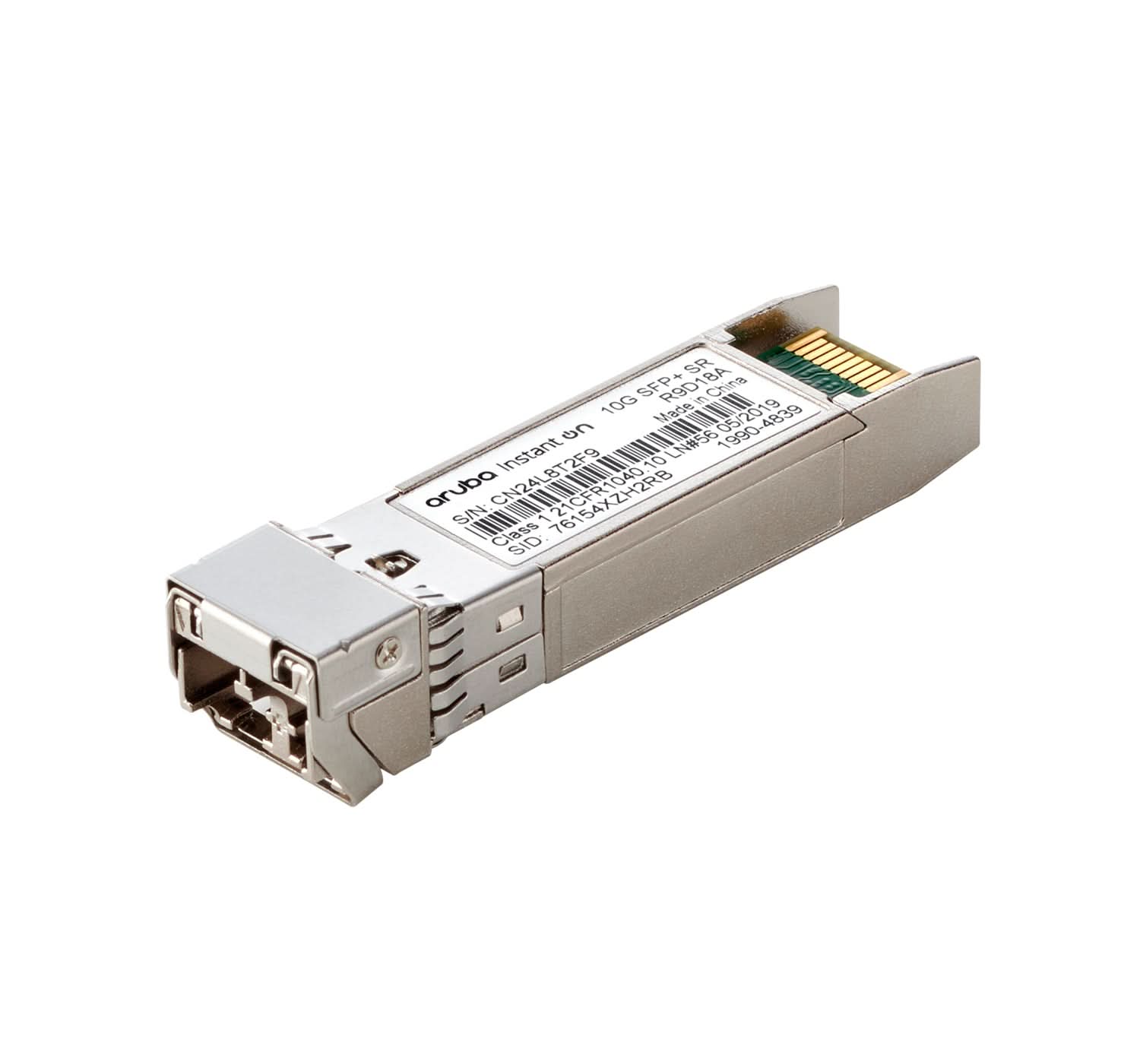 Aruba Instant On 10G SFP+ LC SR 300m OM3 Multimode Fiber Optic Transceiver Module (5-Pack) - 10000 Mbps High-Speed Network Connectivity for Data Centers & Enterprise Networks