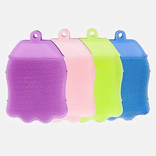 Gokich Multi-Function Silicone Bath Brush & Body Scrubber for Baby & Kids | Anti-Cellulite Exfoliating Shower Gloves | Gentle Skin Care for Newborns, Toddlers & Children | Perfect for Bath Time, Spa & Sensitive Skin Care