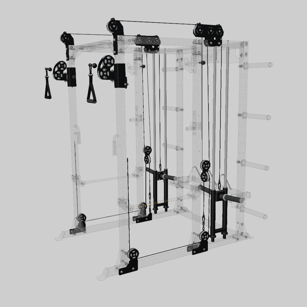 XPX Functional Trainer - Adjustable Home Gym Equipment for Strength Training & CrossFit Workouts | Perfect for Small Spaces & Full-Body Exercises