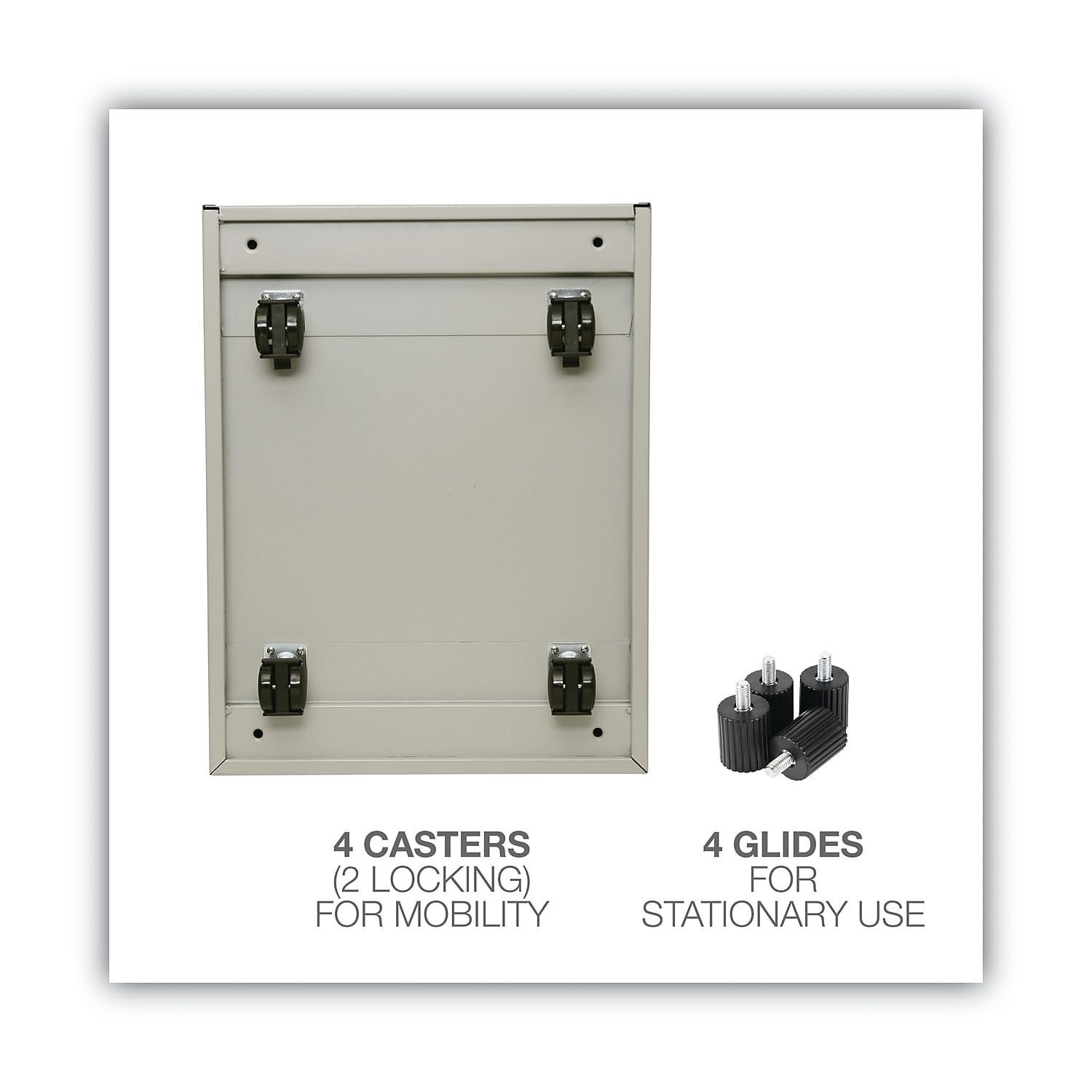 Alera ALEPAFFPY Small Putty File Cabinet - Compact Storage Solution for Home Office, Study, or Workspace Organization