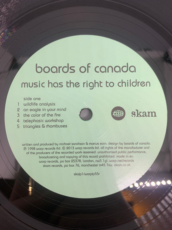 Boards Of Canada - Music Has The Right To Children Vinyl Record (2xLP, Album, Reissue, Opt) - Mint Condition - Perfect for Music Collectors & Vinyl Enthusiasts