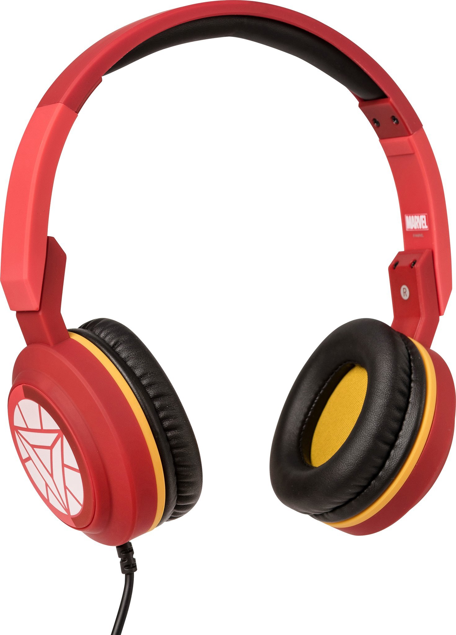 Marvel Iron Man Foldable Wireless Bluetooth Headphones with Built-in Mic - Lightweight & Portable for Travel, Workout, Gaming & Commuting