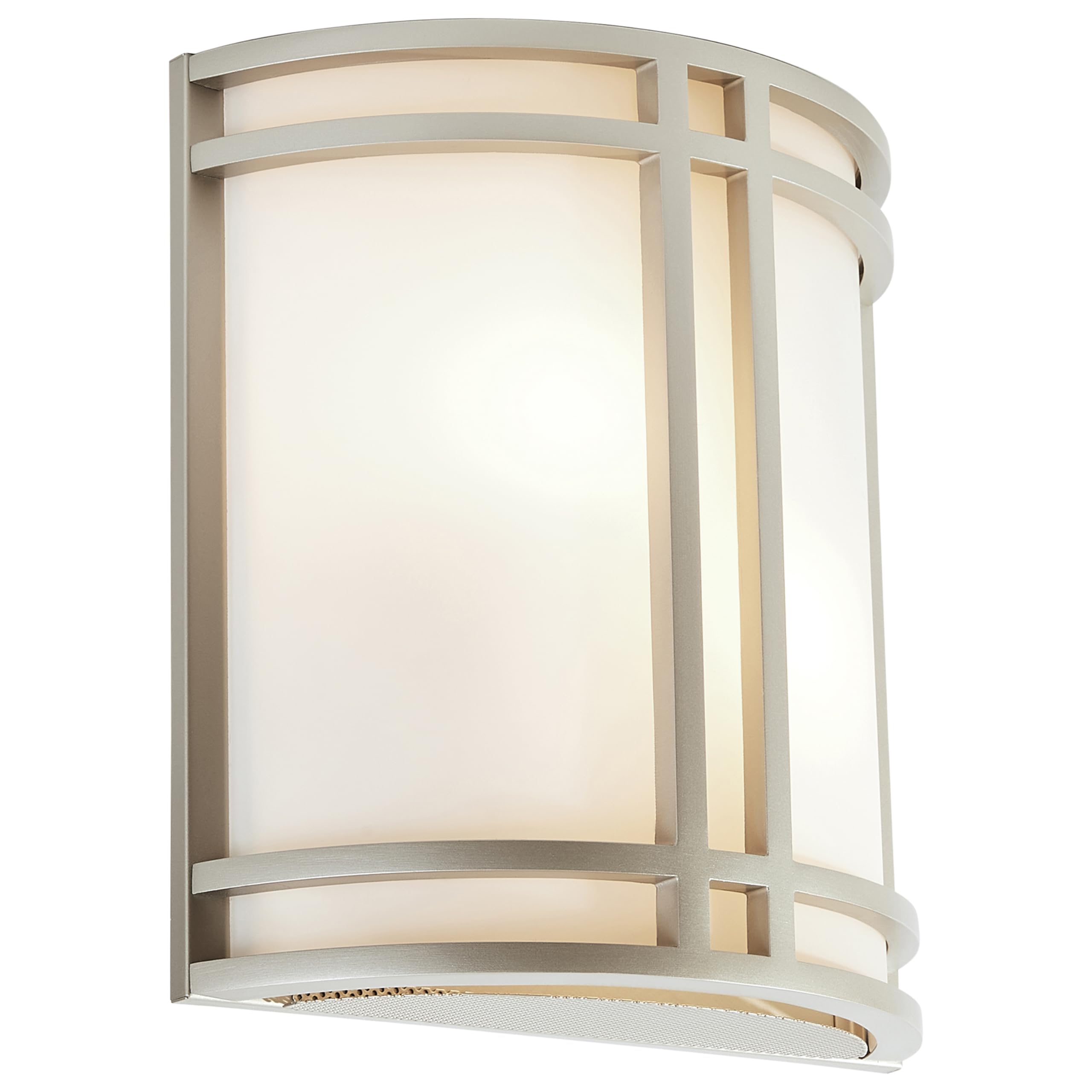 Access Lighting 20420LED-SAT/OPL Artemis LED Wall Sconce Light Fixture - Satin Finish, Opal Glass Shade - Perfect for Bedroom, Hallway & Living Room Lighting