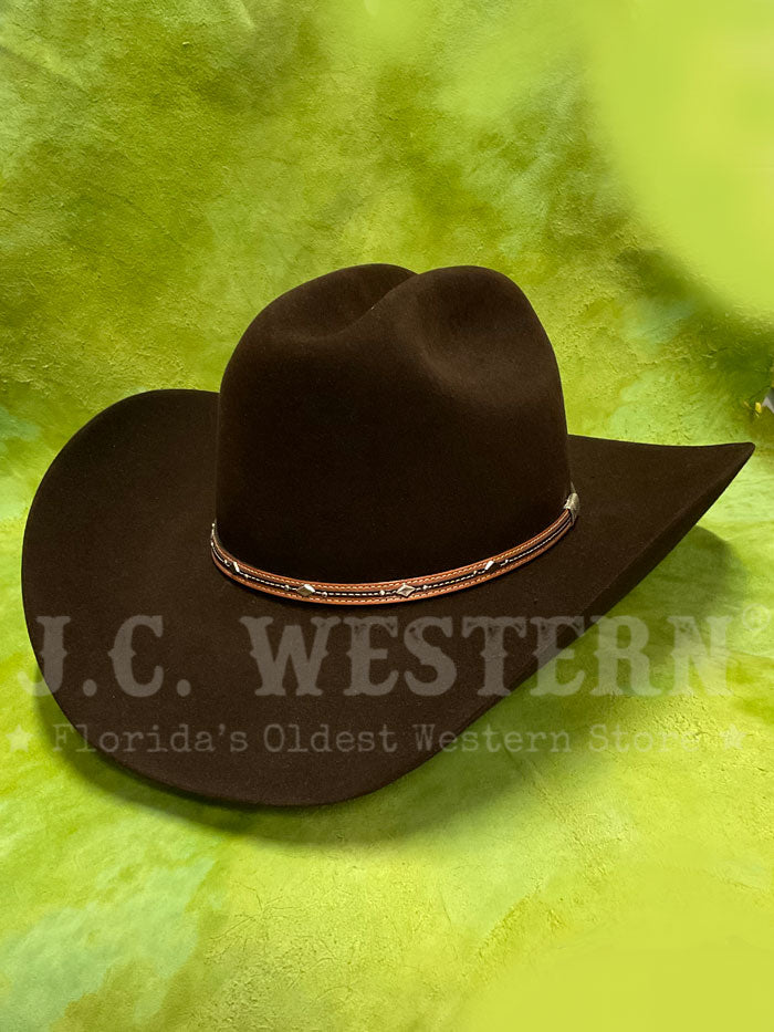 Resistol RFKGMN 524022 George Strait Collection KINGMAN 6X Felt Cowboy Hat in Chocolate Brown - Perfect for Western Rodeo, Country Music Festivals & Outdoor Adventures