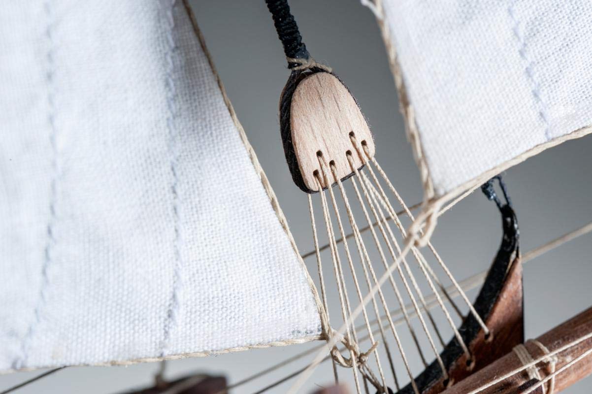 Dusek Dutch Statenjacht Wooden Model Ship Kit D023 - 1:48 Scale Model Boat for Collectors & Hobbyists - Perfect for Home Decor, Gifts & DIY Shipbuilding Projects